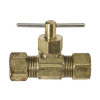Needle Valve 1/4" Brass CMPXCMP Needle Valve 1/4" Brass CMPXCMP