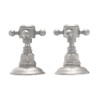 Pair of 1/2in Side valves in Satin Nickel