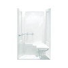 Sterling 62050115-0 72-in x 39.375-in x 39.375-in Vikrell Wall and Floor 4-Piece Alcove Shower Kit in White Sterling 62050115-0 72-in x 39.375-in x 39.375-in Vikrell Wall and Floor 4-Piece Alcove Shower Kit in White