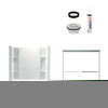 74.5-in x 36-in x 60-in Vikrell Wall and Floor 5-Piece Alcove Shower Kit in Silver with Clear Glass 74.5-in x 36-in x 60-in Vikrell Wall and Floor 5-Piece Alcove Shower Kit in Silver with Clear Glass