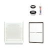 73.75-in x 60-in x 30-in Vikrell Wall and Floor 5-Piece Alcove Shower Kit in Deep Bronze with Clear Glass 73.75-in x 60-in x 30-in Vikrell Wall and Floor 5-Piece Alcove Shower Kit in Deep Bronze with Clear Glass