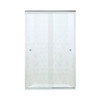 42.62-in to 47.62-in W x 70.06-in H Sliding Shower Door in Nickel with Clear Glass 42.62-in to 47.62-in W x 70.06-in H Sliding Shower Door in Nickel with Clear Glass