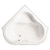 54-in x 54-in Corner Drop-In Acrylic Everclean Whirlpool with Factory Installed Heater