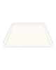 39.5 x 37.75 Solid Surface Barrier Free Shower Base with Collapsible Drain in White