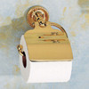 Single Post Toilet Paper Holder in Polished Brass Single Post Toilet Paper Holder in Polished Brass