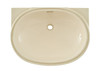 19-5/8-in Undermount Bathroom Sink with Overflow and SanaGloss Ceramic Glaze in Bone