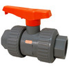 U45TB-V-BBV 3/4 PVC TUBV BLEACH BV MOD-D, Bleach Ball Valve - Model D, Universal Ends, Tru-Bloc True Union, Vented Ball, PVC Schedule 80, FKM, U45TB-V-BBV