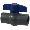 S45CE-V 3/4 SOC PVC BALL VALVE, Ball Valve - Socket, Compact Economy, PVC Schedule 80, FKM, S45CE-V