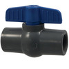 T45CE-E 1/2 THD PVC BALL VALVE, Ball Valve - Threaded, Compact Economy, PVC Schedule 80, EPDM, T45CE-E