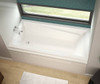60in x 32in x 20in Rectangular Acrylic Alcove Soaking Bathtub with Integrated Tiling Flange and Left Hand Drain, in White 60in x 32in x 20in Rectangular Acrylic Alcove Soaking Bathtub with Integrated Tiling Flange and Left Hand Drain, in White