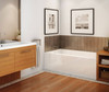 60in x 32in x 18in Rectangular Acrylic Alcove Soaking Bathtub with Left Hand Drain, Integrated Tiling Flange and Skirt, in White 60in x 32in x 18in Rectangular Acrylic Alcove Soaking Bathtub with Left Hand Drain, Integrated Tiling Flange and Skirt, in White