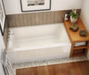60in x 32in x 18in Rectangular Acrylic Alcove Soaking Bathtub with Left Hand Drain, Integrated Tiling Flange and Skirt, in White 60in x 32in x 18in Rectangular Acrylic Alcove Soaking Bathtub with Left Hand Drain, Integrated Tiling Flange and Skirt, in White
