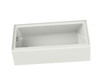 60in x 30in x 14in Rectangular Acrylic Alcove Soaking Bathtub with Right Hand Drain, Integrated Tiling Flange and Skirt, in White 60in x 30in x 14in Rectangular Acrylic Alcove Soaking Bathtub with Right Hand Drain, Integrated Tiling Flange and Skirt, in White