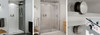 44.5 to 47in x 78.75in Frameless Slider Alcove Shower Door with Clear Glass, in Brushed Nickel 44.5 to 47in x 78.75in Frameless Slider Alcove Shower Door with Clear Glass, in Brushed Nickel