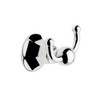 Double Hook Brass Robe Hook in Polished Chrome Double Hook Brass Robe Hook in Polished Chrome