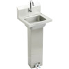 Elkay CHSP1716C Commercial Stainless Steel Handwash Sink Package with Single Faucet Hole in Buffed Satin