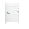34-in D x 48-in W x 72-in H Veritek Shower Wall Surround in White