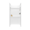 36-in D x 36-in W x 72-in H Veritek Shower Wall Surround in White