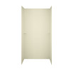 36-in D x 48-in W x 72-in H Solid Surface Shower Wall Surround in Bone