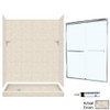 Swan SQP326L050-M58570CC 72.5-in x 60-in x 32-in 5-Piece Alcove Shower Kit in Tahiti Desert