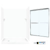 SSP326L010-M58570CC 72-in x 60-in x 32-in 5-Piece Alcove Shower Kit in White