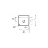 19-1/2" x 19" x 10-1/8" 18 Gauge Stainless Steel Single Bowl Drop-in Laundry Sink with 3 Faucet Holes in Lustrous Satin