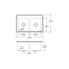 33" x 22" x 12-1/8" 18 Gauge Stainless Steel Equal Double Bowl Drop-in Kitchen Sink with 1 Faucet Hole in Lustrous Satin