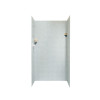 36-in D x 36-in W x 72-in H Solid Surface Shower Wall Surround in Tahiti Gray