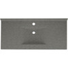 Composite 43-in x 22-in Integral Single Sink Bathroom Vanity Top in Night Sky