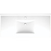 Composite 49-in x 22-in Integral Single Sink Bathroom Vanity Top in White