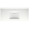 Composite 49-in x 22-in Integral Single Sink Bathroom Vanity Top in Tahiti White