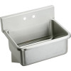 Elkay EWS31202 Commercial Scrub Sink with 2 Faucet Holes in Buffed Satin