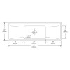 54" x 22" x 7-5/8" 18 Gauge Stainless Steel Single Bowl Drop-in Sink with Drainboard and 1 Faucet Hole in Lustrous Satin