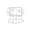 33" x 22" x 10" 18 Gauge Stainless Steel Offset Double Bowl Drop-in Kitchen Sink with 4 Faucet Holes in Lustrous Satin