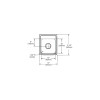 15" x 17-1/2" x 7-5/8" 18 Gauge Stainless Steel Single Bowl Drop-in Bar Sink with 1 Faucet Hole in Lustrous Satin 15" x 17-1/2" x 7-5/8" 18 Gauge Stainless Steel Single Bowl Drop-in Bar Sink with 1 Faucet Hole in Lustrous Satin