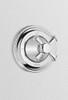 Toto TS220C#BN Vivian Volume Control Trim with Cross Handle in Brushed Nickel
