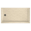 32-in D x 60-in W x 4.3125-in H Solid Surface Shower Base with Left-Hand Drain in Tahiti Desert