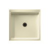 42.188-in D x 36.375-in W x 5.5-in H Solid Surface Shower Base in Bone
