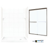 SQP326R010-M58570BC 72.5-in x 60-in x 32-in 5-Piece Alcove Shower Kit in White