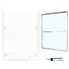 SQP326R010-M58570CC 72.5-in x 60-in x 32-in 5-Piece Alcove Shower Kit in White