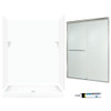 Swanstone 72-in x 60-in x 34-in 5-Piece Alcove Shower Kit in White