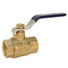 TFP600A 1/2 600PSI THD FULL PORT BV, Ball Valve - Brass, Two-Piece, Full Port, NPT x NPT, T-FP-600A