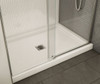 48in x 32in Rectangular Acrylic Shower Base with Square Center Drain, in White 48in x 32in Rectangular Acrylic Shower Base with Square Center Drain, in White