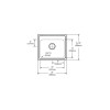 22" x 19-1/2" x 6-1/2" 18 Gauge Stainless Steel Single Bowl Drop-in ADA Kitchen Sink with 1 Faucet Hole in Lustrous Satin