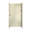 36-in D x 48-in W x 96-in H Solid Surface Shower Wall Surround in Bone