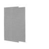 36-in W x 72-in H Solid Surface Shower Wall Panel in Gray Granite