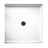 38.375-in D x 37.188-in W x 3.75-in H Solid Surface Shower Base in White
