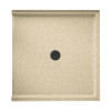 38.375-in D x 37.188-in W x 3.75-in H Solid Surface Shower Base in Bermuda Sand