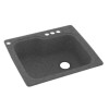 25-in D x 22-in W x 9.5-in H Solid Surface Dual Mount Single Bowl Kitchen Sink with 4-Hole in Night Sky