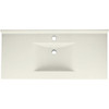 Composite 49-in x 22-in Integral Single Sink Bathroom Vanity Top in Bisque
